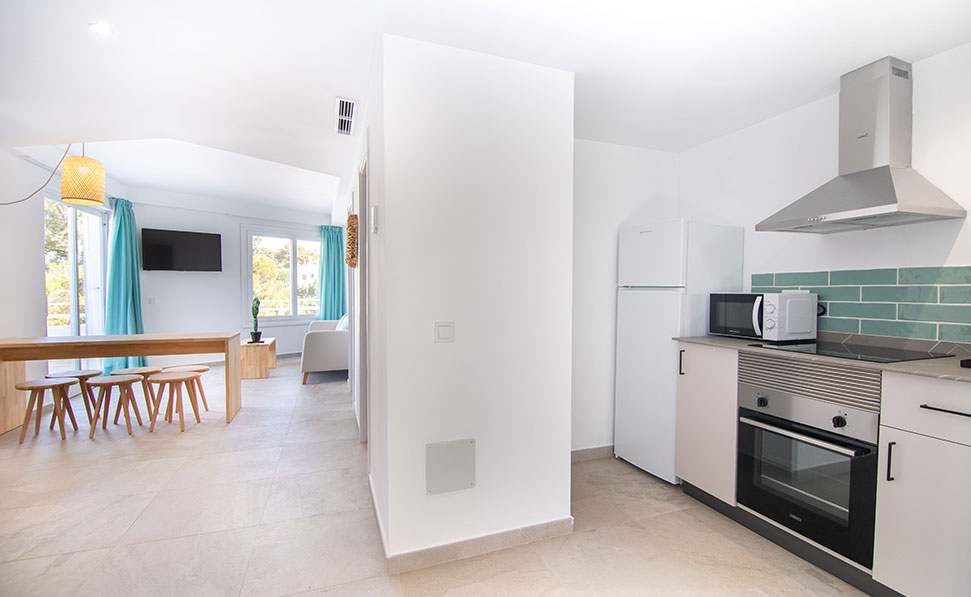 Wohn- und Esszimmertisch Apartment Marsenses Ferrera Blanca Hotel geräumiges und helles Apartment Marsenses Ferrera Blanca Hotel