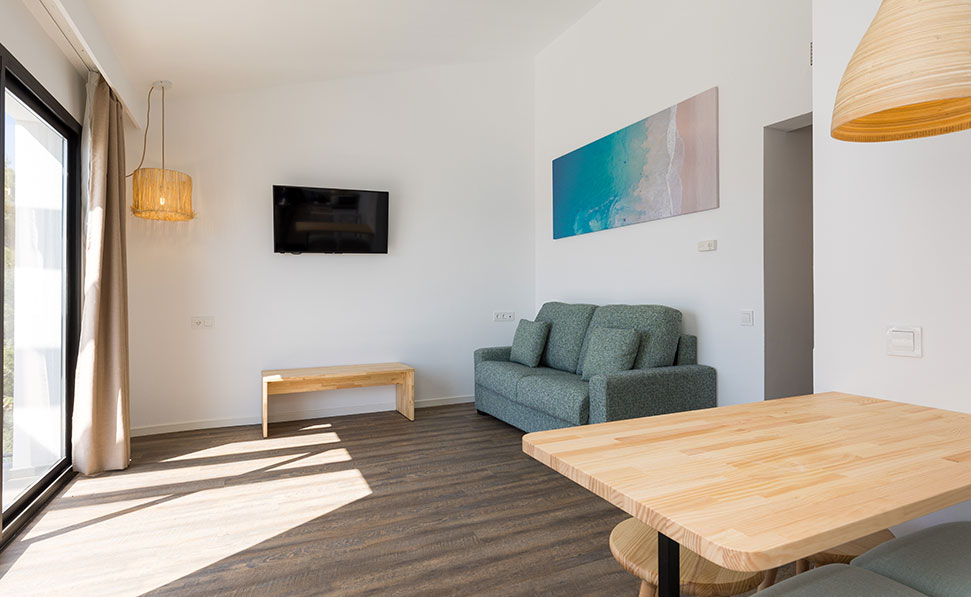 salon apartamento 1 dormitorio splash marsenses paradise club hotel sofa salon apartamento 1 dormitorio splash marsenses paradise club hotel