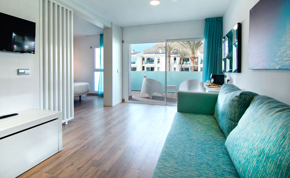 living room junior suite Marsenses Pollensa Hotel & Spa bright room junior suite Marsenses Pollensa Hotel & Spa