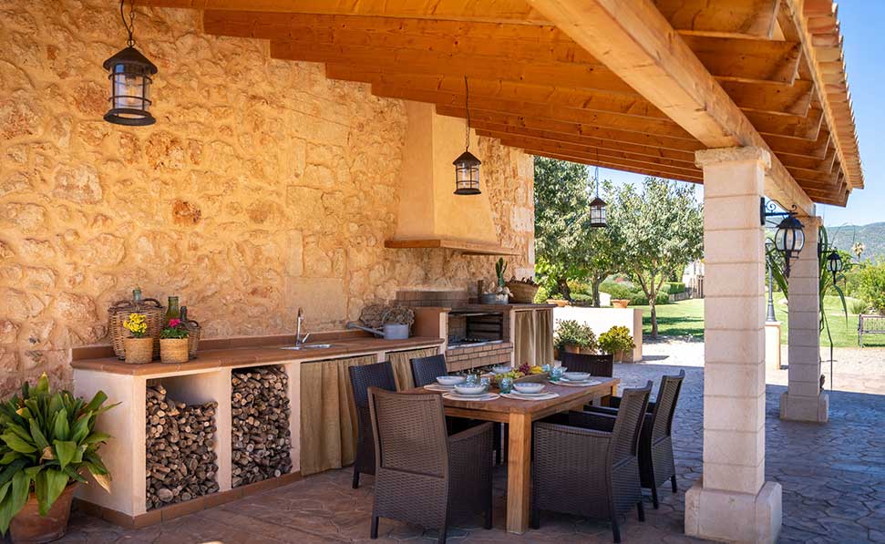Barbecue esterno cas metge matas villa by marsenses