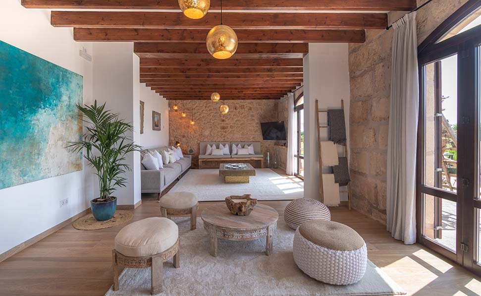 Salotto TV cas metge matas villa by marsenses